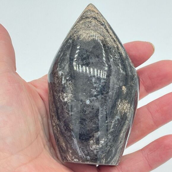 Sphalerite mountain Freeform druzy crystal stone 4” half raw specimen - Picture 8 of 9